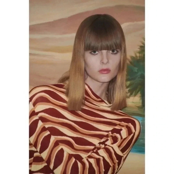 Zara printed knit tunic dress limited edition Small 0014/113 - Picture 2 of 8